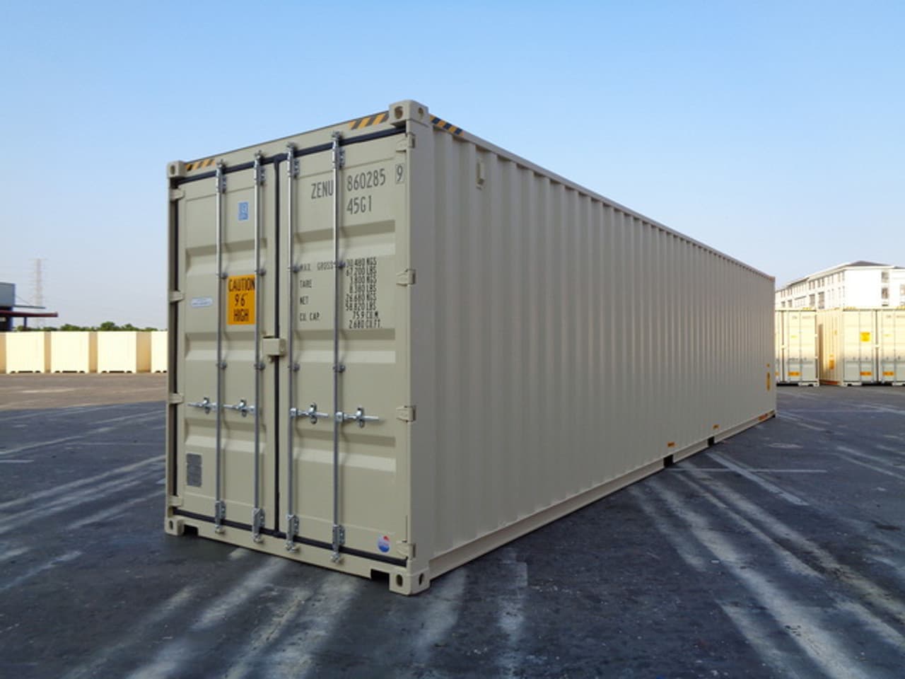 40ft High Cube Shipping Container with Double Doors